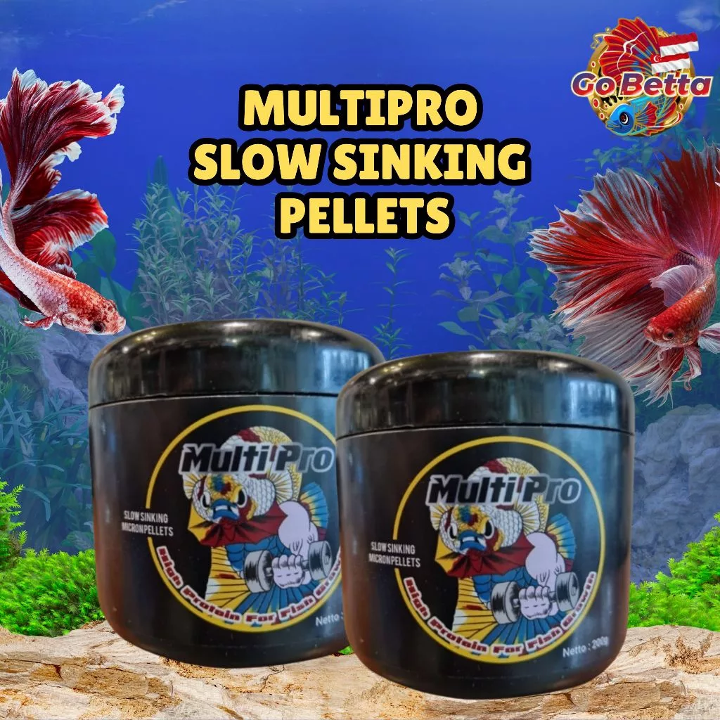 MultiPro Protein Micro Floating Pellets High Protein Fish Food, Growth Booster, Premium Floating Pellets for Betta Guppy