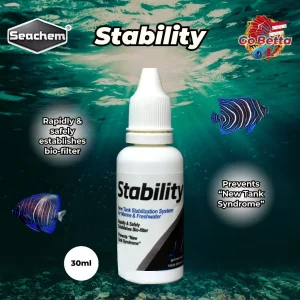 SG Seller SEACHEM STABILITY 30ML BOTTLE (REPACKAGED)100%ORIGINAL NEW TANK STABILIZATION SYSTEM FOR MARINE AND FRESHWATER