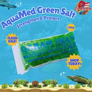 🐟 Natural Green Malachite Fish Salt – Premium Aquarium Treatment for Fish Health, Wound Healing & Stress Relief 🌊✨