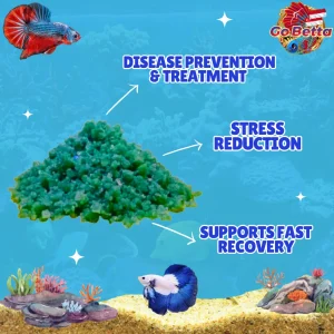 🐟 Natural Green Malachite Fish Salt – Premium Aquarium Treatment for Fish Health, Wound Healing & Stress Relief 🌊✨