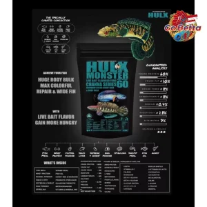 🇸🇬 Premium HULX Monster Channa Food Channa Pellet CHANNA SHOP CHANNA STORE FISH SHOP CHANNA OUTLET CHANNA RETAIL CHANA