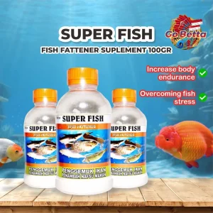 SG Seller SUPER FISH VITAMIN MINERAL FISH FATTENING SUPPLEMENT APPETITE ENHANCEMENT OVERCOME SKINNY FISH PENGGEMUK IKAN