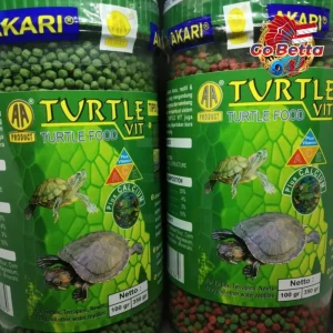 [SG Seller] AKARI FLOATING TURTLE PELLET TURTLE FOOD HIGH GROWTH/ MIX / GREEN TURTLE VIT 100G/300G PELLETS 2 MM