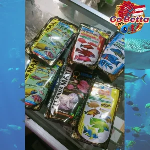🇸🇬 Premium Akari Maxi Blue Yellow Red Parrot Louhan Goldfish Pro Cichlid Pellet 100g – Color Enhancing Fish Food
