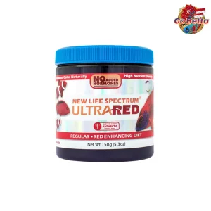 New Life Spectrum Ultra Red Maximum Red Vibrancy for Tropical Fish Natural Color Enhancing Pellets Flowerhorns, Bettas