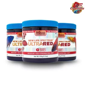 New Life Spectrum Ultra Red Maximum Red Vibrancy for Tropical Fish Natural Color Enhancing Pellets Flowerhorns, Bettas