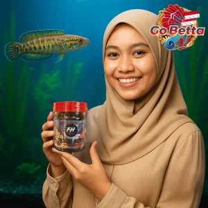 🇸🇬 Fish Food Crab Protein Feedhunt Floral Motif Pellet for Channa Maru Natural Nutrition Color Boost Growth Support