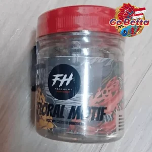 🇸🇬 Fish Food Crab Protein Feedhunt Floral Motif Pellet for Channa Maru Natural Nutrition Color Boost Growth Support