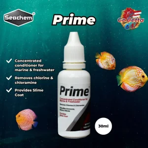 🇸🇬 SEACHEM PRIME 30 ML ANTI CHLORINE (RE-PACKAGED) CONCENTRATED CONDITIONER FOR FRESH WATER AND MARINE DECHLORINATOR