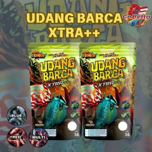 🇸🇬 Channa Fish Food UDANG BARCA XTRA++ Shrimp | Red Blue Booster | Enhance Color & Growth for Channa Predator Fish