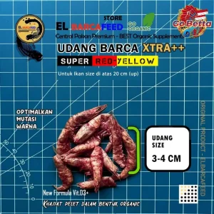 🇸🇬 Channa Fish Food UDANG BARCA XTRA++ Shrimp | Red Blue Booster | Enhance Color & Growth for Channa Predator Fish