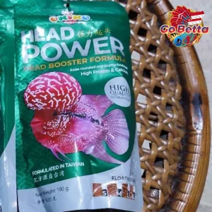 🇸🇬 Okiko Head Power Louhan Fish Pellet 100g | High Protein & Calcium for Big Rounded Forehead & Fast Growth Boost