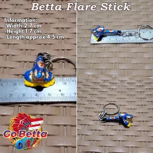 🇸🇬 Premium Betta Fish Keychain Stick Flare 4D Mini | Mental Training Stick for Giant Betta Fighting Fish Accessory