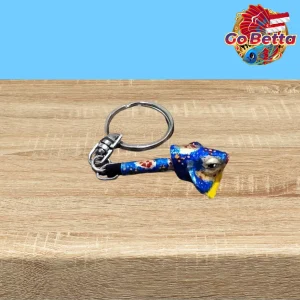 🇸🇬 Premium Betta Fish Keychain Stick Flare 4D Mini | Mental Training Stick for Giant Betta Fighting Fish Accessory