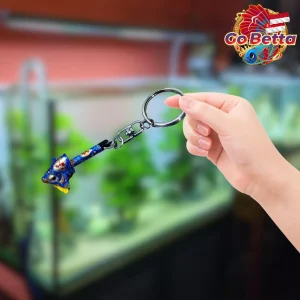 🇸🇬 Premium Betta Fish Keychain Stick Flare 4D Mini | Mental Training Stick for Giant Betta Fighting Fish Accessory