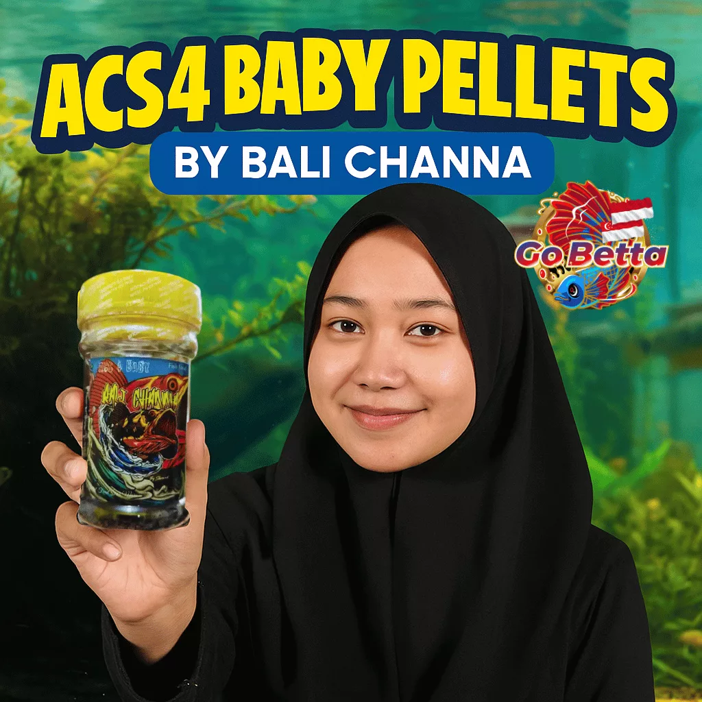 🇸🇬 ACS4 Baby Pellet for Red & Yellow Maru Channa 4–12cm  Boost Growth, Color, Bar Thickness & Fish Stamina #acs4baby