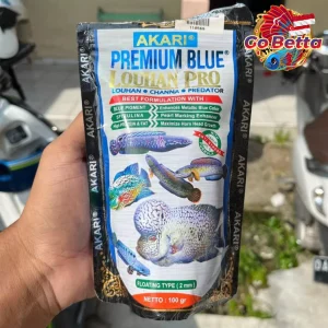 🇸🇬 Akari Premium Blue 2mm Cichlid Pellet Fish Food 100g – High Protein Tropical Aquarium Feed for Ornamental Fish