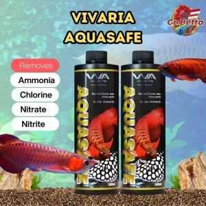 Anti Chlorine Water Conditioner for Aquarium Vivaria AquaSafe 500ml Ammonia Nitrate Remover & Stabilizer for Fish Tank