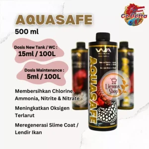 Anti Chlorine Water Conditioner for Aquarium Vivaria AquaSafe 500ml Ammonia Nitrate Remover & Stabilizer for Fish Tank