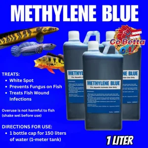 🇸🇬 Methylene Blue 1L Blitz | Premium Fish Fungus Treatment & Disinfectant | Safe for Predator & Aquarium Fish Care
