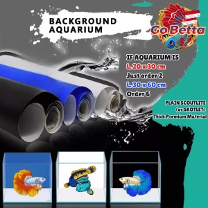 🇸🇬 Premium Aquarium Background Sticker | Waterproof Vinyl DIY Easy Install | For Fish Tank Decoration