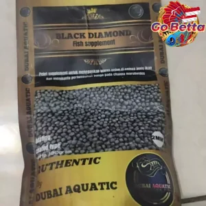 Black Diamond Fish Pellet Packaging 100g – High Quality Resealable Pack for Arowana, Betta, Guppy, Tropical Fish Feed