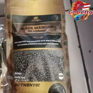 Black Diamond Fish Pellet Packaging 100g – High Quality Resealable Pack for Arowana, Betta, Guppy, Tropical Fish Feed