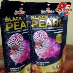 🇸🇬 Okiko Black Pearl Louhan Fish Pellet 100g | Max Red & Head Growth Formula | Enhance Kok Size & Color Brightness Fast
