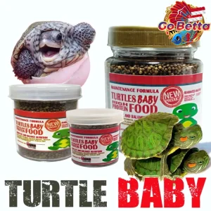 10g Premium Baby Turtle Food – Special Micro Pellet Formula for Young Aquatic Pets 🐢Give your baby turtles the nutrition