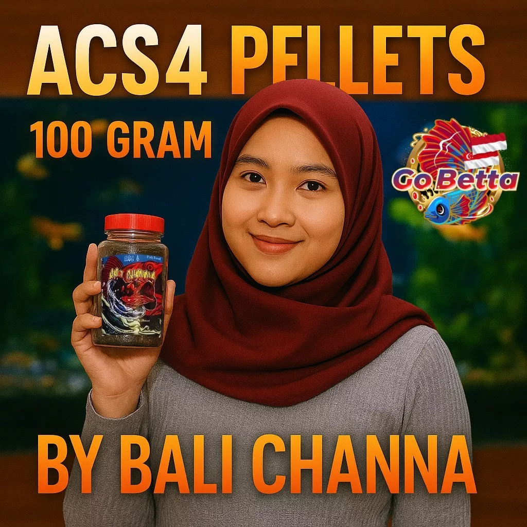 ACS4 Pellets for Channa Maru | 100g Fast Growth Fish Food | Enhances Color, Fins & Pearling | Premium Diet for Channa