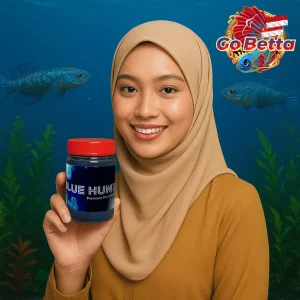 Fish Food Blue Hunter 50g | Blue Pellet Color Enhancer for Channa, Auranti, Pulchra, Andrao, Stewarti Natural Nutrition