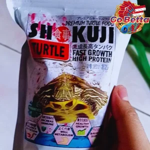 SHOKUJI 50g Turtle Food Pellet for RES Brazil Ambon CST Damer Matamata | Floating Aquatic Turtle Feed Nutrition