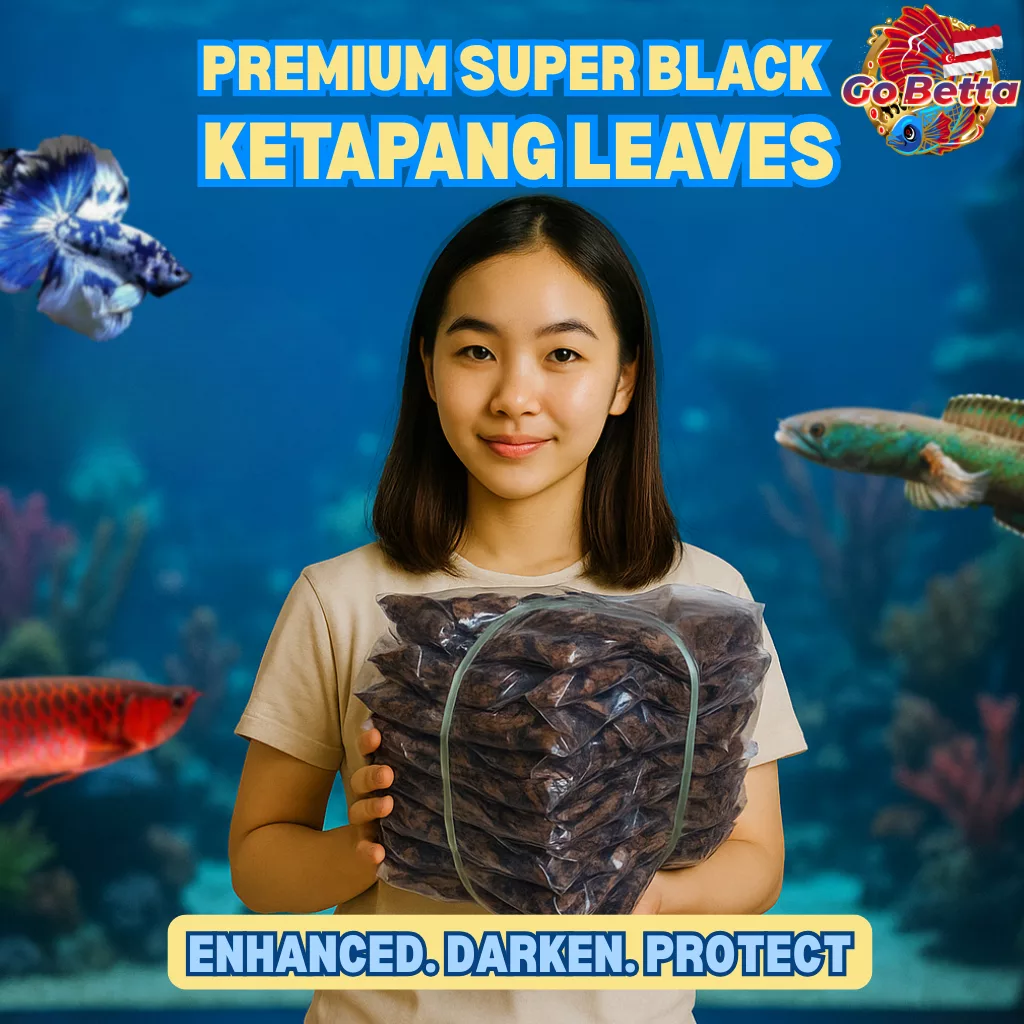 Premium Fermented Almond Leaf 800g for Aquarium – Soft Dried Ketapang Leaves for Betta, Channa, Arowana, Water Condition