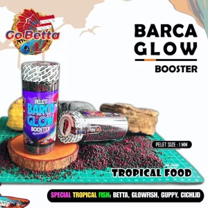 🇸🇬 Tropical Fish Pellets BARCA GLOW BOOSTER | Color Enhancing Food for Betta Channa Cichlid | High Protein