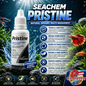 Seachem Pristine 30ml Aquarium Water Clarifier Beneficial Bacteria Waste Remover Bio Cleaner Fresh Marine Care