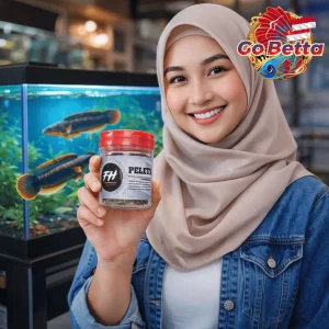 Fish Food Insect Protein for Channa Dwarf Auranti 50g Natural Nutrition Growth Support Color Boost Rim White Enhancement