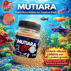 🇸🇬 Fish Food LE FISH MUTIARA Micro Pellets 100g Color Boost & Growth Support for Betta Guppy Neon Tropical Fish