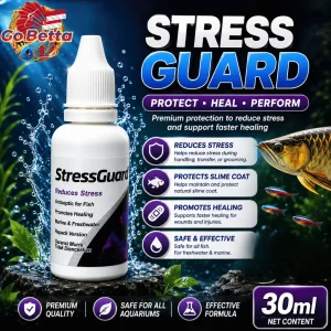 Seachem Stress Guard 30ml Fish Stress Relief Slime Coat Healing Formula for Aquarium Fish Transport Wound Recovery
