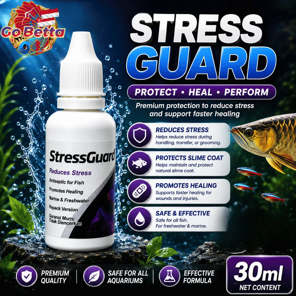 Seachem Stress Guard 30ml Fish Stress Relief Slime Coat Healing Formula for Aquarium Fish Transport Wound Recovery