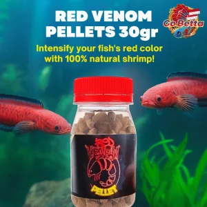 Fish Food Color Booster Red Venom Vannamei Shrimp Pellets | Natural Astaxanthin Nutrition for Red Enhancement